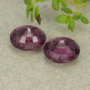 3.31 ct natürliche Lilaisch-rosa Rhodolith-Granat-Edelsteine, Oval Schliff, VVS-VS