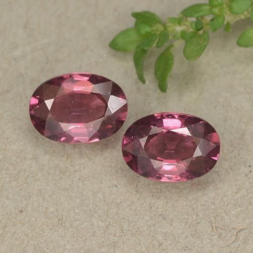 1,93 ct natürliche roter Rhodolith-Edelsteine, Oval Schliff, VVS-VS