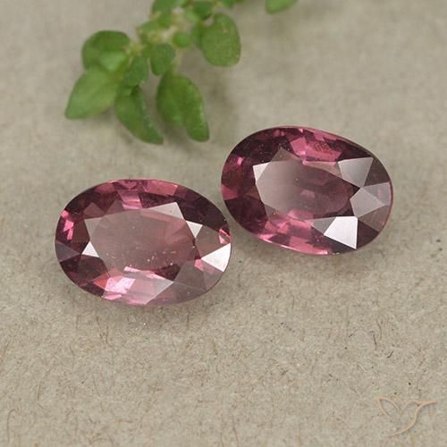 1,93 ct natürliche roter Rhodolith-Edelsteine, Oval Schliff, VVS-VS