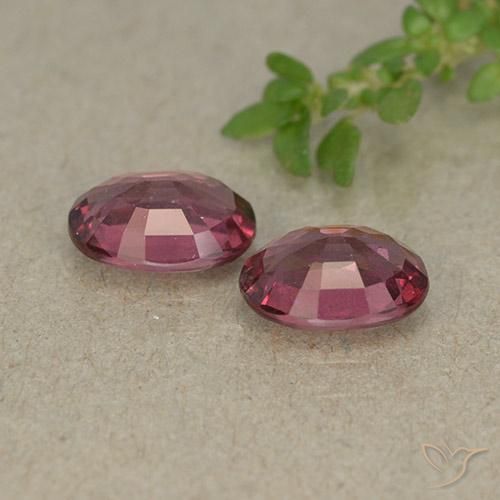 1,93 ct natürliche roter Rhodolith-Edelsteine, Oval Schliff, VVS-VS