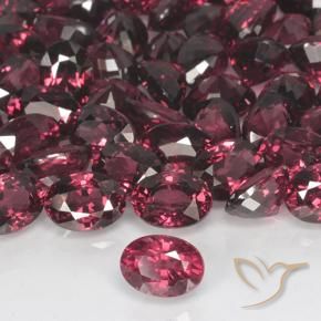 9,17 ctw natürlicher dunkelrot Rhodolith-Granat, Oval, VVS-VS
