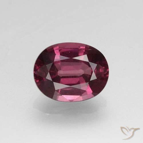 2.06ct Natürlicher dunkellila Rhodolith-Granat, Oval, VS