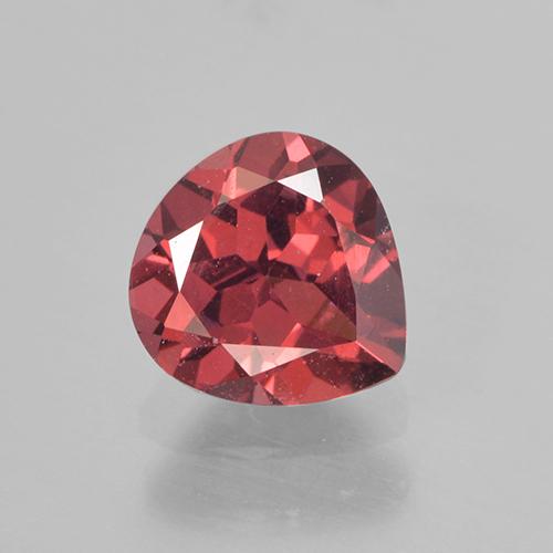 0,90 ctw natürlicher roter Rhodolith, Birnenform, VS