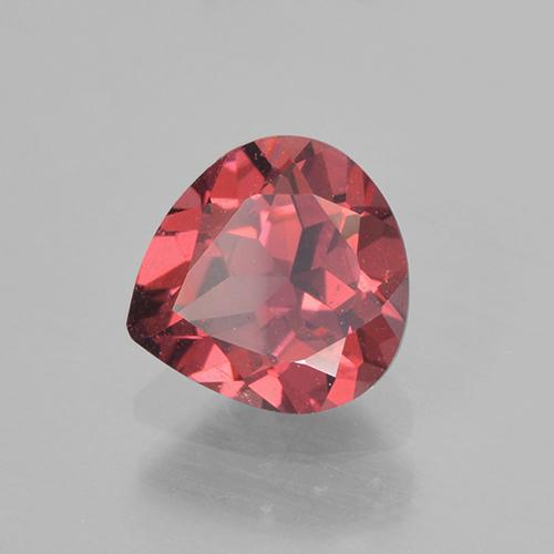 0,90 ctw natürlicher roter Rhodolith, Birnenform, VS