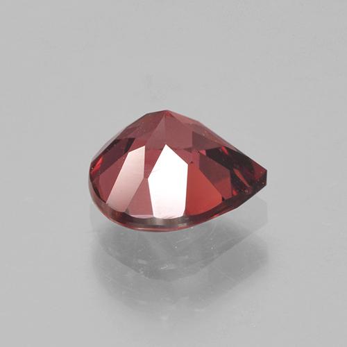 0,90 ctw natürlicher roter Rhodolith, Birnenform, VS