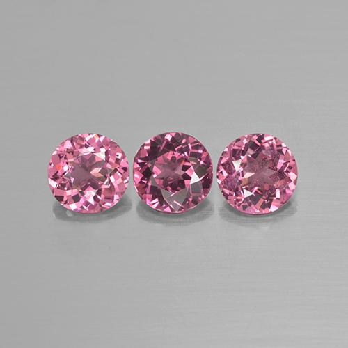 2,22 ct natürliche rosafarbener Rhodolith-Edelsteine, Rundschliff, VS