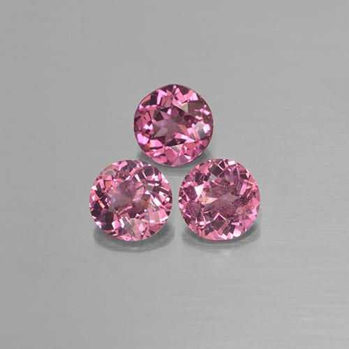 2,22 ct natürliche rosafarbener Rhodolith-Edelsteine, Rundschliff, VS