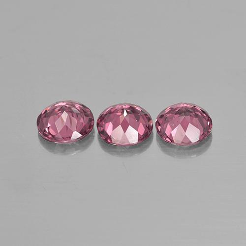 2,22 ct natürliche rosafarbener Rhodolith-Edelsteine, Rundschliff, VS