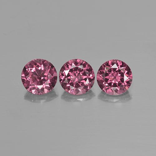 2,62 ct natürliche rosafarbener Rhodolith-Edelsteine, Rundschliff, VS