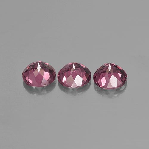 2,62 ct natürliche rosafarbener Rhodolith-Edelsteine, Rundschliff, VS