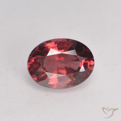 1.07ct Natürlicher dunkelrot Rhodolith-Granat, Oval, VS