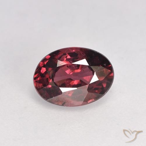 1.03ct Natürlicher Mittelrot Rhodolith-Granat, Oval, VS