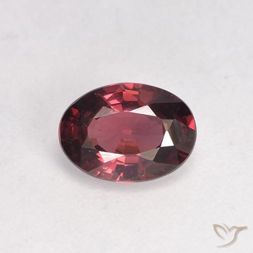 0.89ct Natürlicher Weinrot Rhodolith-Granat, Oval, VS