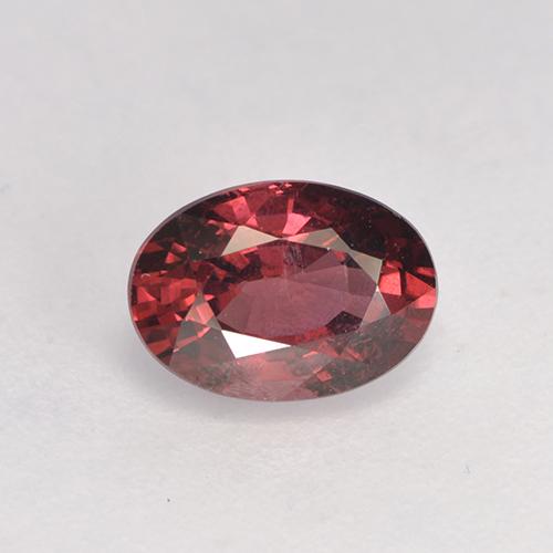 1,08 ctw natürlicher roter Rhodolith, Oval Schliff, VS