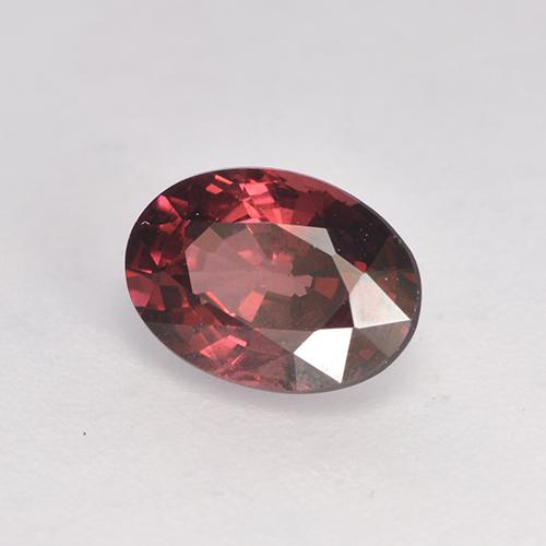 1,08 ctw natürlicher roter Rhodolith, Oval Schliff, VS
