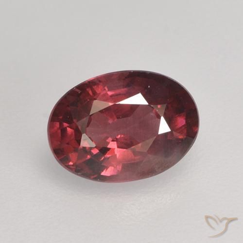 1.07ct Natürlicher Lila Rot Rhodolith-Granat, Oval, VS