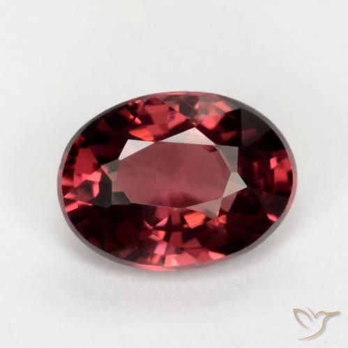 1.07ct Natürlicher dunkelrot Rhodolith-Granat, Oval, VVS-VS