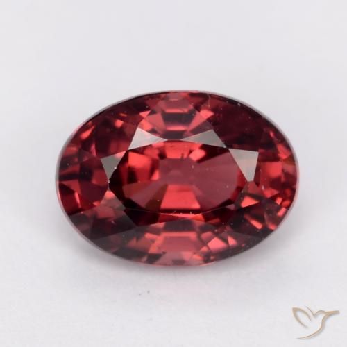 1.15ct Natürlicher dunkelrot Rhodolith-Granat, Oval, VS