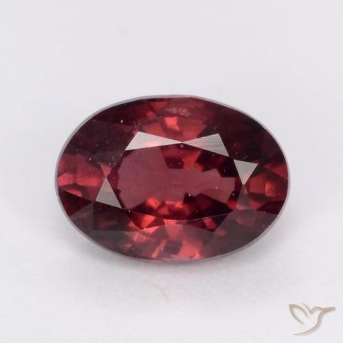 1.03ct Natürlicher Mittelrot Rhodolith-Granat, Oval, VS