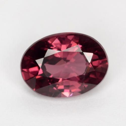 1,09 ctw natürlicher purpurfarbener Rhodolith, Oval Schliff, VS