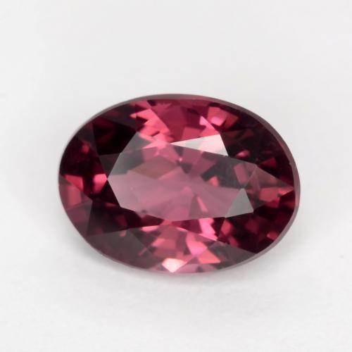 1,09 ctw natürlicher purpurfarbener Rhodolith, Oval Schliff, VS