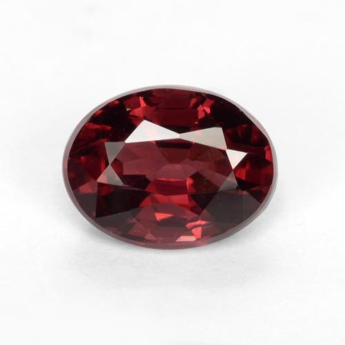 1,10 ctw natürlicher roter Rhodolith, Oval Schliff, VS