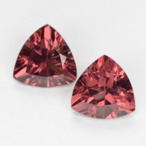 0,99 ct natürliche roter Rhodolith-Edelsteine, Trillion, VS