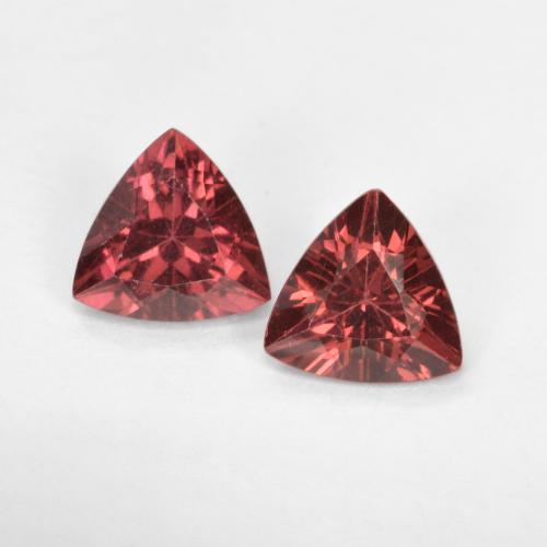 1,02 ct natürliche roter Rhodolith-Edelsteine, Trillion, VS