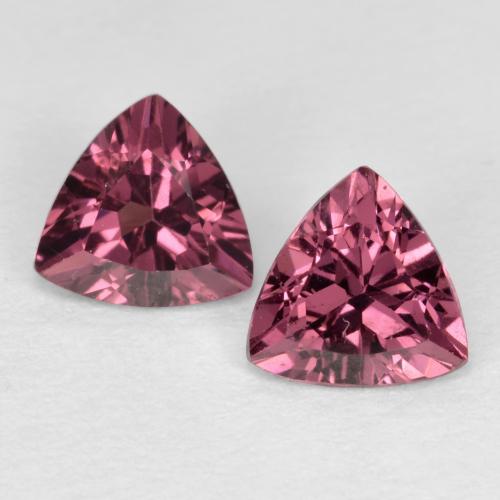 0.94 ct natürliche Magenta-Rosa Rhodolith-Granat-Edelsteine, Trillion, VS
