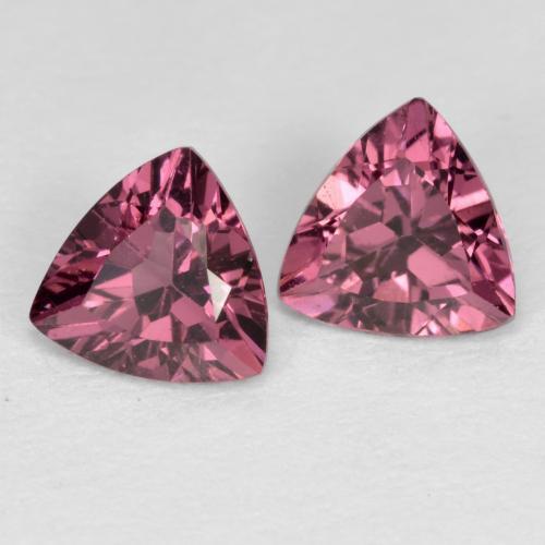 0.94 ct natürliche Magenta-Rosa Rhodolith-Granat-Edelsteine, Trillion, VS