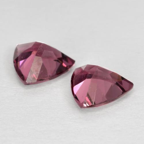 0.94 ct natürliche Magenta-Rosa Rhodolith-Granat-Edelsteine, Trillion, VS