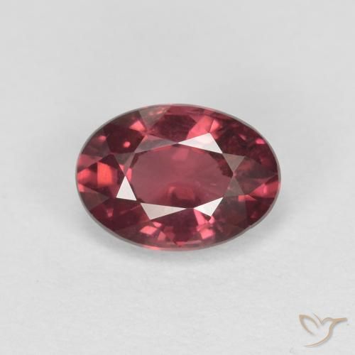 1.04ct Natürlicher tiefrot Rhodolith-Granat, Oval, VS