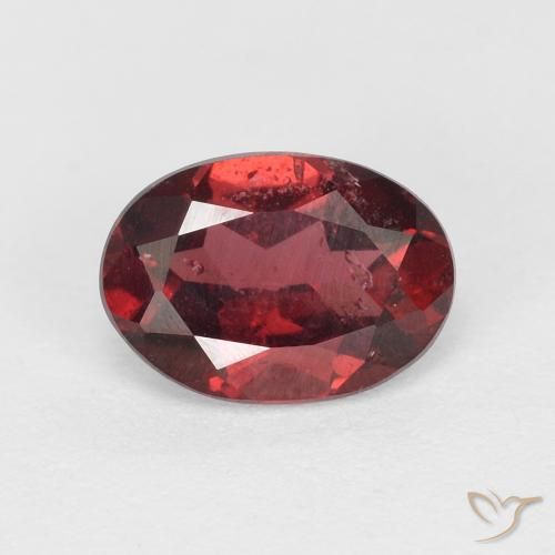 1.02ct Natürlicher Scharlachrot Rhodolith-Granat, Oval, VS-SI