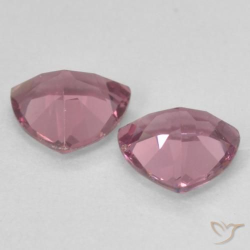 1.06 ct natürliche Light Merlot Red Rhodolith-Granat-Edelsteine, Trillion, VVS-VS