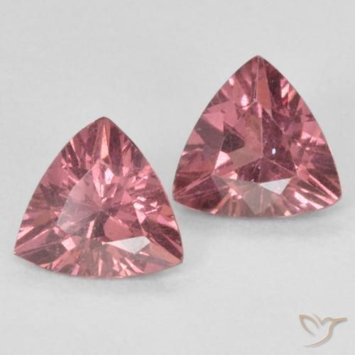 0.83 ct natürliche Mittelrot Rhodolith-Granat-Edelsteine, Trillion, VVS-VS