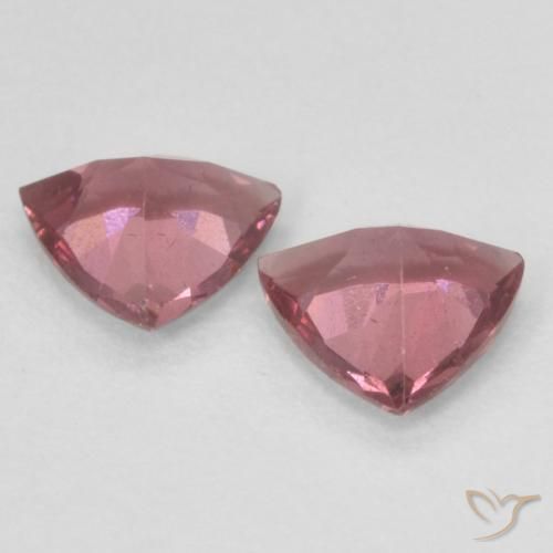0.83 ct natürliche Mittelrot Rhodolith-Granat-Edelsteine, Trillion, VVS-VS