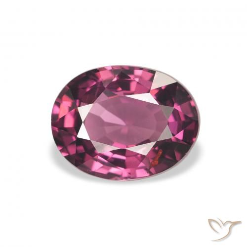 2.03ct Natürlicher Mittelviolett Rhodolith-Granat, Oval, VVS-VS