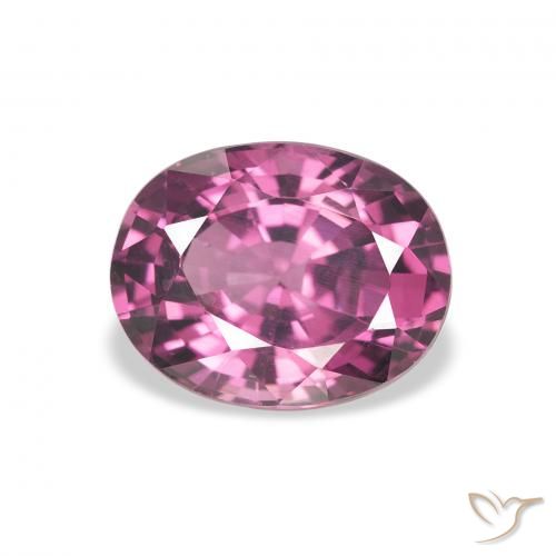 2.36ct Natürlicher rötlich-lila Rhodolith-Granat, Oval, VVS-VS