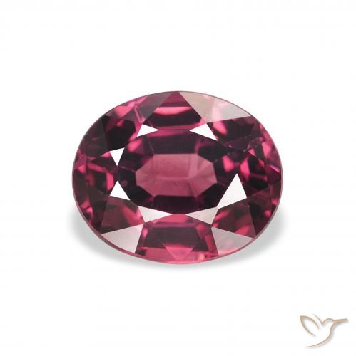 2.13ct Natürlicher Medium Dark-Purple Rhodolith-Granat, Oval, VVS-VS