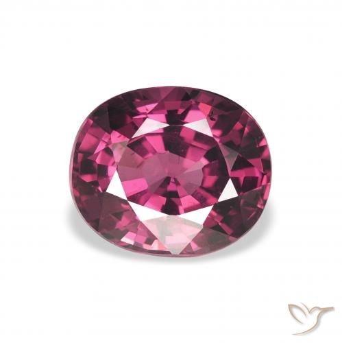 2.31ct Natürlicher Mittelviolett Rhodolith-Granat, Oval, VVS-VS