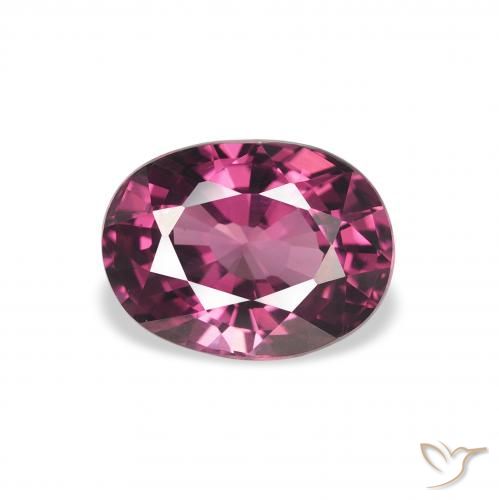 1.96ct Natürlicher Mittelviolett Rhodolith-Granat, Oval, VVS