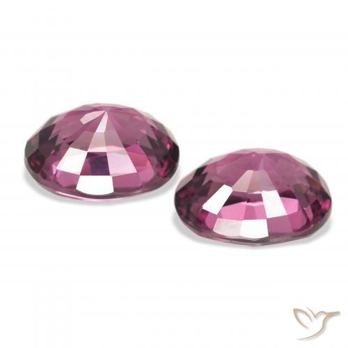 4.38 ct natürliche Mittelviolett Rhodolith-Granat-Edelsteine, Oval, VVS-VS