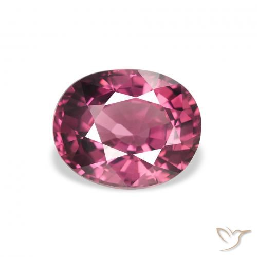 2.04ct Natürlicher rötlich-lila Rhodolith-Granat, Oval, VS