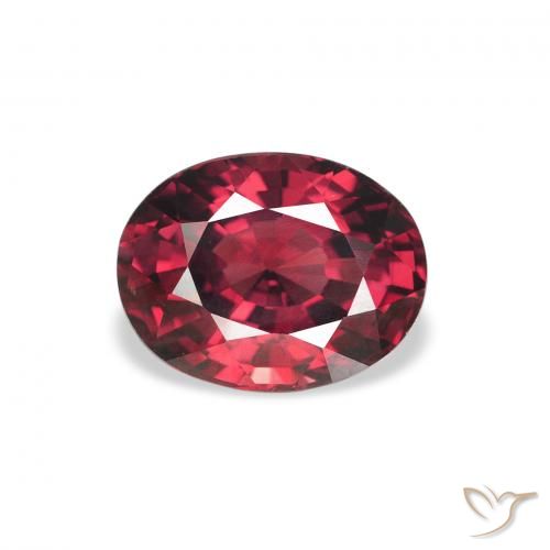 2.08ct Natürlicher Intensives Rot Rhodolith-Granat, Oval, VS