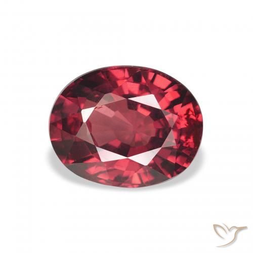 2.86ct Natürlicher dunkelrot Rhodolith-Granat, Oval, VS