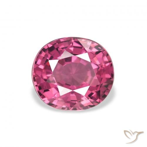2.23ct Natürlicher Rosa Beere Lila Rhodolith-Granat, Oval, VVS