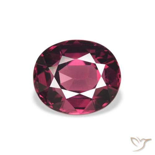2.78ct Natürlicher rötlich-lila Rhodolith-Granat, Oval, VVS