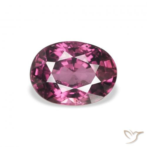 2.29ct Natürlicher tieflila Rhodolith-Granat, Oval, VS
