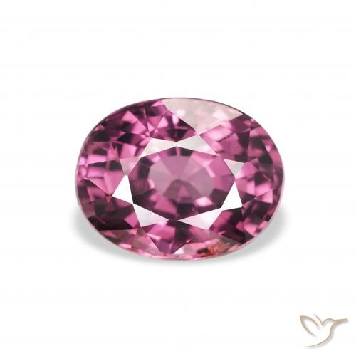 2.11ct Natürlicher rötlich-lila Rhodolith-Granat, Oval, VS