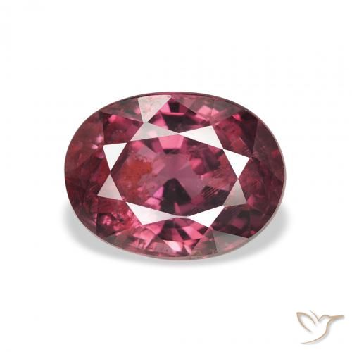 2.95ct Natürlicher Beeren Lila Rhodolith-Granat, Oval, VS